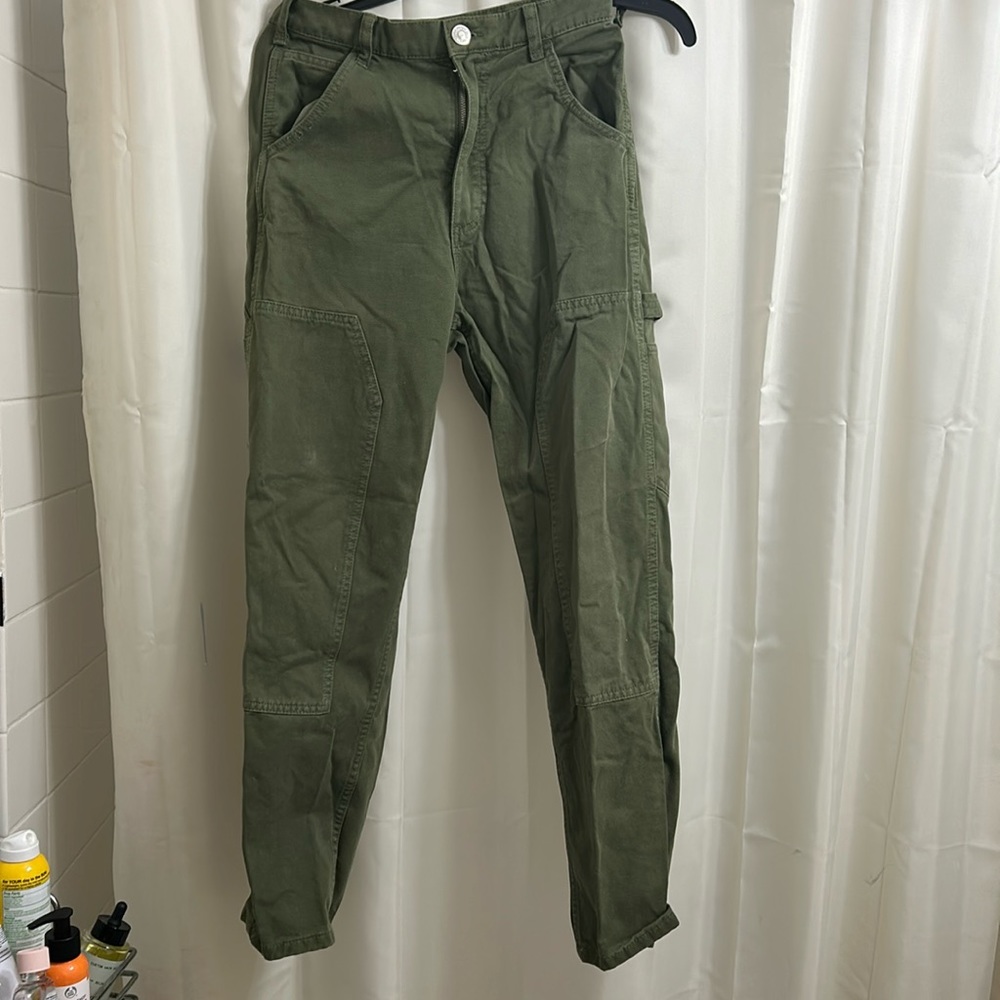 Zara olive green cargo pants